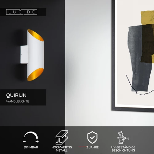 Lucide QUIRIJN - Wandleuchte - Ø 10 cm - 1xG9 - Weiß - USP